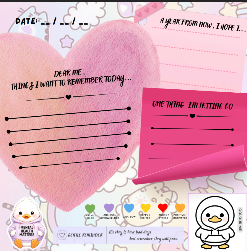 Inner Thoughts Journal | Digital Mental Wellness Journal 32 pages